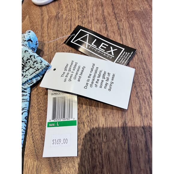 Alex Evenings Blue Paisley Twinset Size Large NWT - Picture 12 of 12